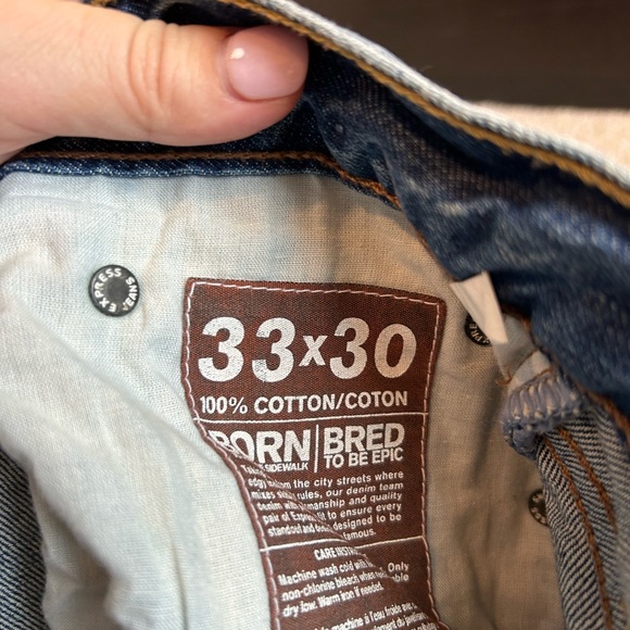 Men’s Express slim fit skinny leg jeans - Picture 3 of 4